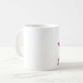 Cute Austin Texas Girl Pink Koffiemok (Voorkant links)