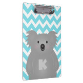 Cute Australia Baby Koala Beer Monogram Klembord (Rechts)