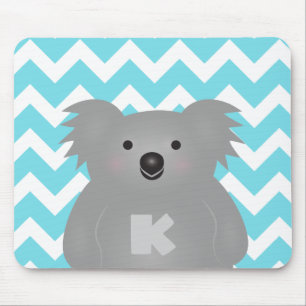 Cute Australia Baby Koala Beer Monogram Muismat