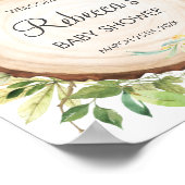 Cute Australian Animals Baby shower Affiche de bie (Coin)