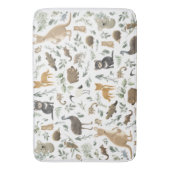 Cute Australian Animals Greenery laat Kinderen ove Badmat (Voorkant Verticaal)