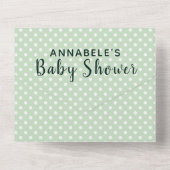 Cute Australian Critters Baby shower Invitation All In One Uitnodiging (Achterkant)