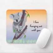 Cute Australian Koala Beer Mousepad Muismat (Met muis)