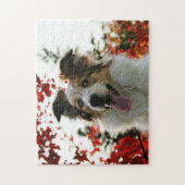 Cute Australian Shepherd Dog Portrait Legpuzzel (Verticaal)