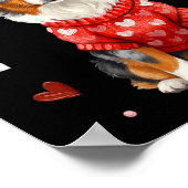 Cute Australian Shepherd Valentine Heart Valentine Poster (Hoek)