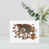 Cute Autumn Baker Briefkaart (Staand voorkant)