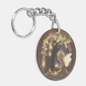 Cute Autumn Fairy with Glowing Flowers Sleutelhanger (Voorkant Links)