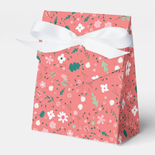 Cute Autumn Flowers Illustration Floral Pattern Bedankdoosjes (Voorkant Zijde)