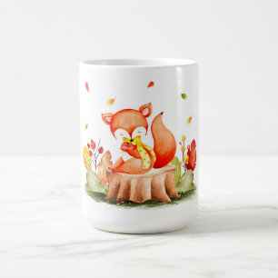 Cute Autumn Fox Coffee Mok