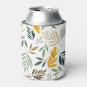 Cute Autumn Leaves Pattern Blikjeskoeler (Blikje Voorkant)