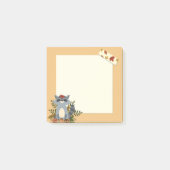 Cute Autumn Time Raccon 3" x 3" Post-it® notes (Voorkant)