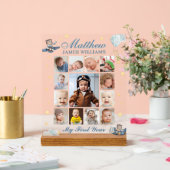 Cute Aviation Bear Baby Boy Photo Collage 1ère ann (Mariage)