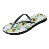 Cute Avocado Cartoon Pattern Teenslippers (Schuin)