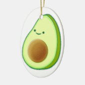 Cute Avocado Drawing Keramisch Ornament (Links)