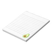 Cute Avocado Drawing Lined Notitieblok (Gedraaid)