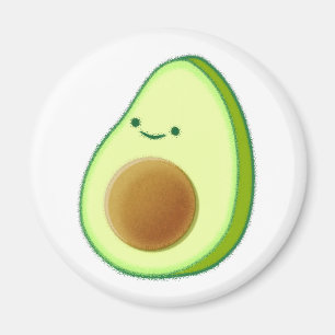 Cute Avocado Drawing Magneet