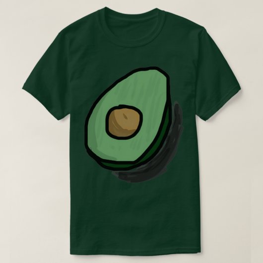 Cute Avocado Emoji T-shirt (Design voorkant)