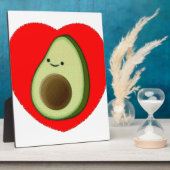 Cute Avocado in Red Heart Fotoplaat (Zijkant)