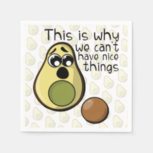 Cute Avocado is de reden waarom we geen leuke ding Servet
