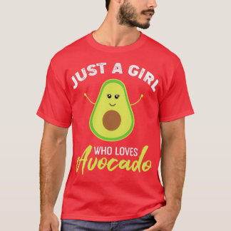 Cute Avocado is gewoon een meisje dat van Avocado T-shirt