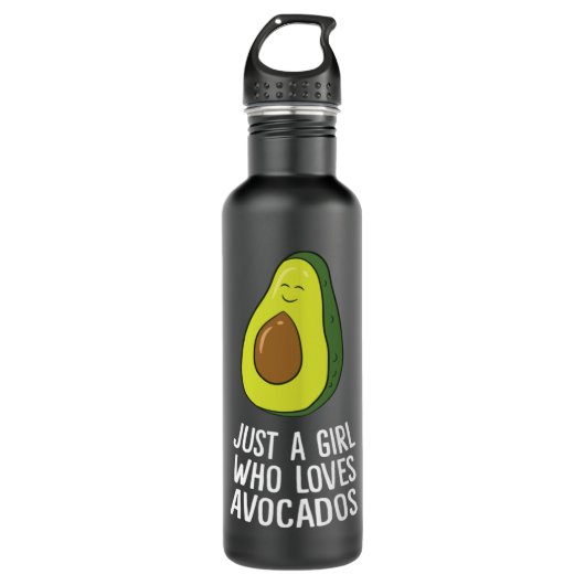 Cute Avocado is gewoon een meisje dat van Avocados Waterfles (Voorkant)