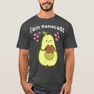 Cute Avocado Mama Fruit Pregnancy Pregnant Mom Twi T-shirt