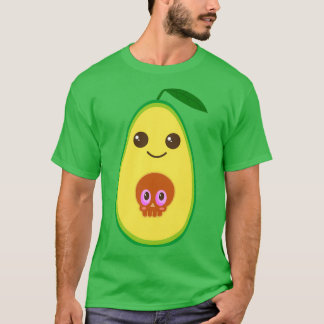 Cute Avocado met schedelbeenderen T-shirt