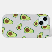 Cute Avocado Phone Case – Aesthetic Green Design (Achterkant (horizontaal))