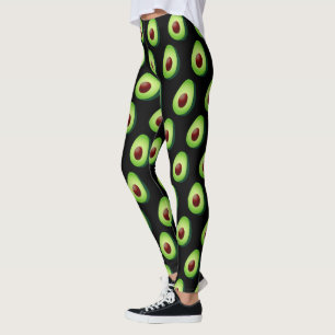 Cute avocado print leggings voor yoga-out-gym