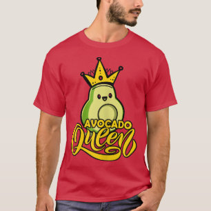 Cute Avocado Queen Funny Vegan Women T-shirt