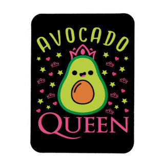 Cute Avocado Queen with Heart Keto Girl Cooking  Magneet