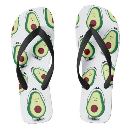 Cute Avocado Relaxation Cartoon Teenslippers (Voetbed)