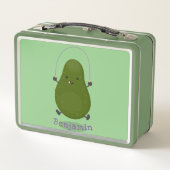 Cute avocado spring cartoon illustratie (Achterkant)