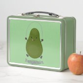 Cute avocado spring cartoon illustratie (In situ)