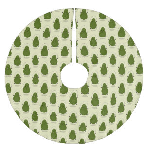 Cute avocado spring cartoon illustratie kerstboom rok