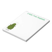 Cute avocado spring cartoon illustratie notitieblok (Gedraaid)