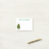 Cute avocado spring cartoon illustratie post-it® notes (Op bureau)