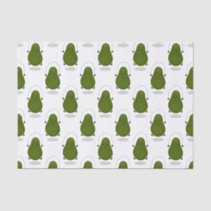 Cute avocado spring cartoon illustratie tissuepapier