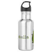 Cute avocado spring cartoon illustratie waterfles  (Voorkant)