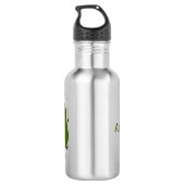 Cute avocado spring cartoon illustratie waterfles  (Achterkant)