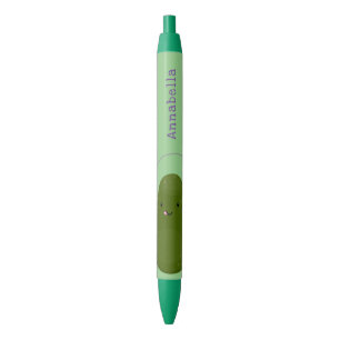 Cute avocado spring cartoon illustratie zwarte inkt pen