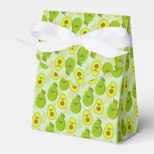 Cute Avocado Tent Favor Box Bedankdoosjes (Voorkant Zijde)