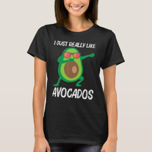 Cute Avocado voor mannen, gezond Plant voor fruit T-shirt
