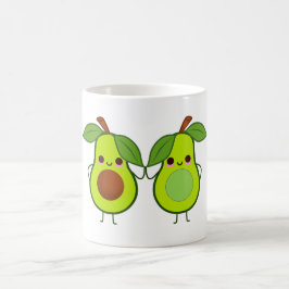 Cute Avocados houdt mok in handen