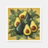 Cute avocados serviettes en papier (Devant)