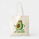 Cute Avocardio Cartoon Canvas tas (Voorkant)