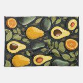 Cute avocats serviette de cuisine (Horizontal)