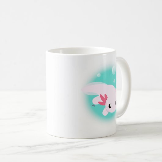 Cute Axolotl Coffee Mug (Devant droit)