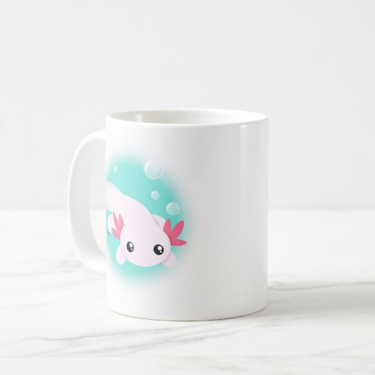 Cute Axolotl Coffee Mug (Devant gauche)