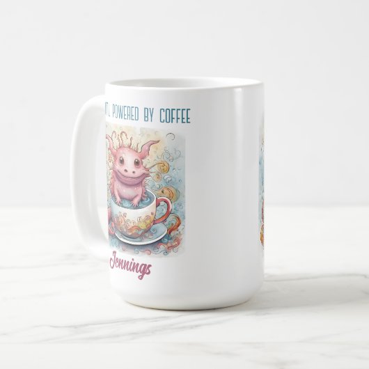 Cute Axolotl Coffee Mug (Devant gauche)